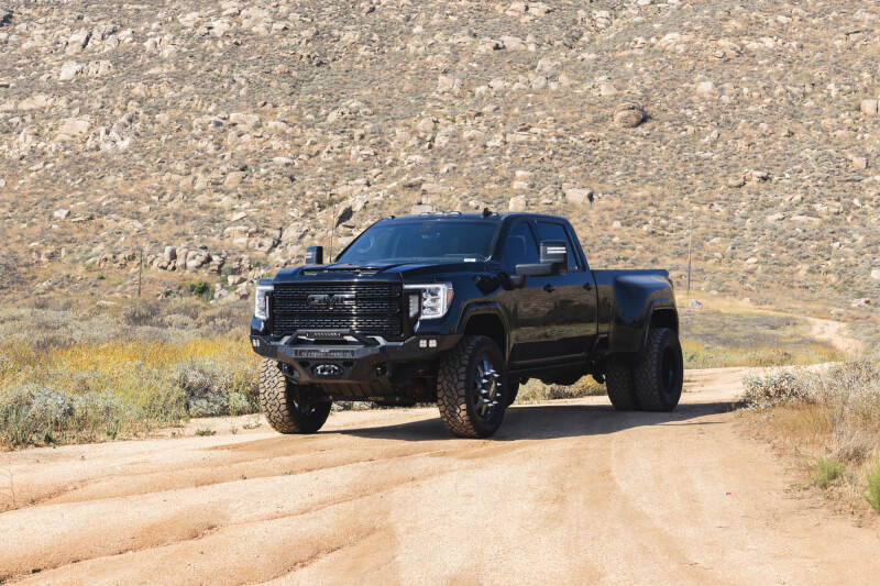 GMC Sierra 2500 Front Bumper - DV8 Offroad - Spec Series - Micro-texture black powder coat with satin black accents - `20-`23